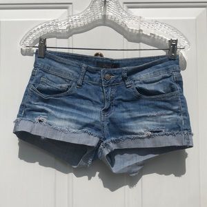 Klique B small blue jean shorts